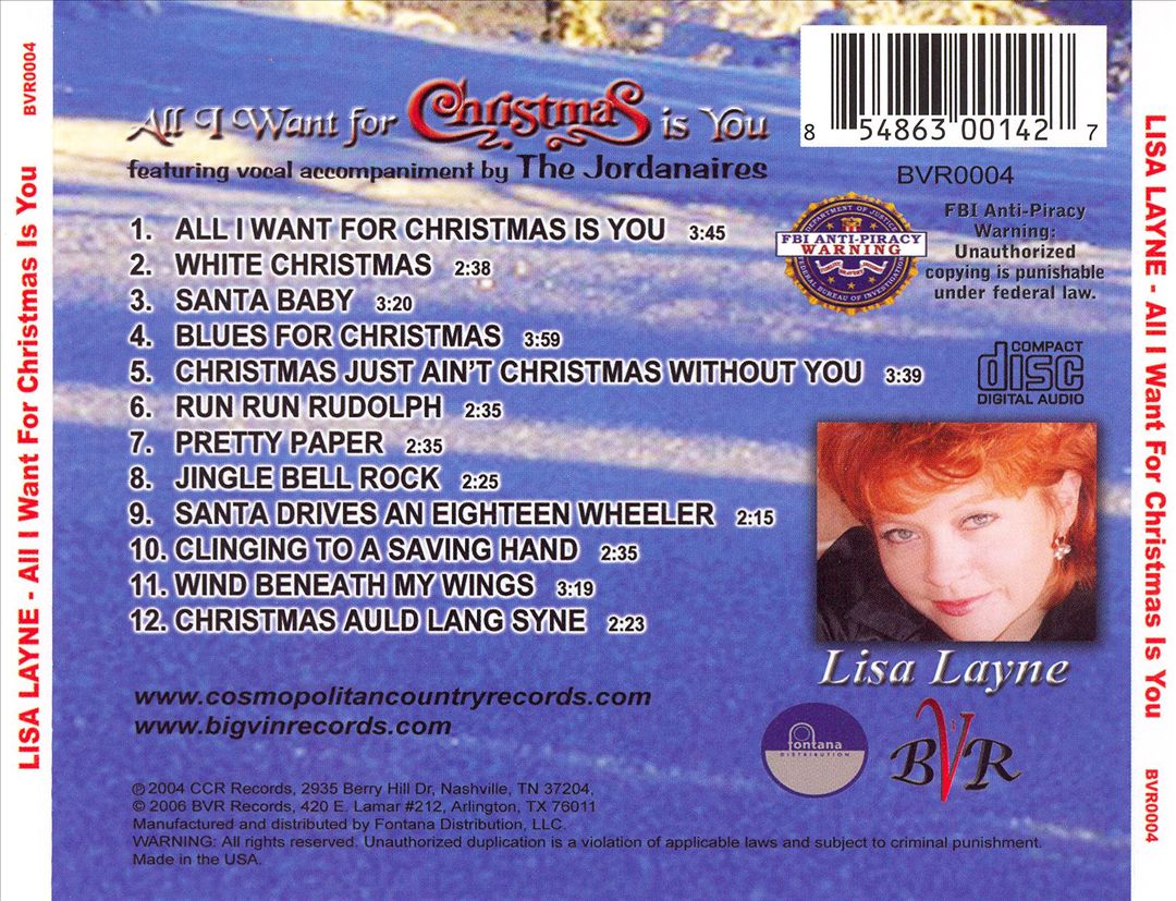 All I Want for Christmas Is You cover art