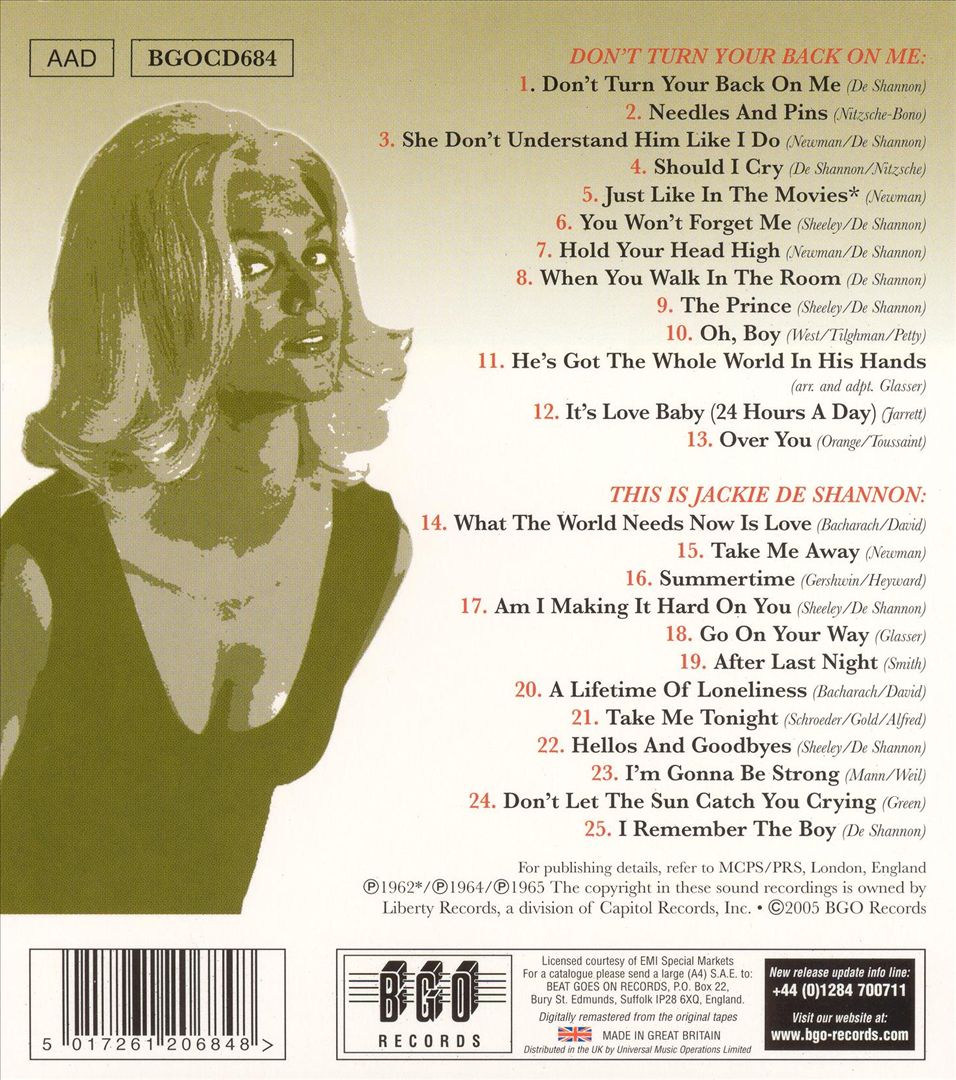 Don't Turn Your Back on Me/This Is Jackie DeShannon cover art
