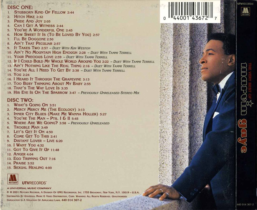 Very Best of Marvin Gaye [Motown 2001] cover art