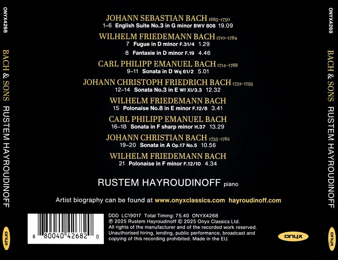 Bach & Sons cover art