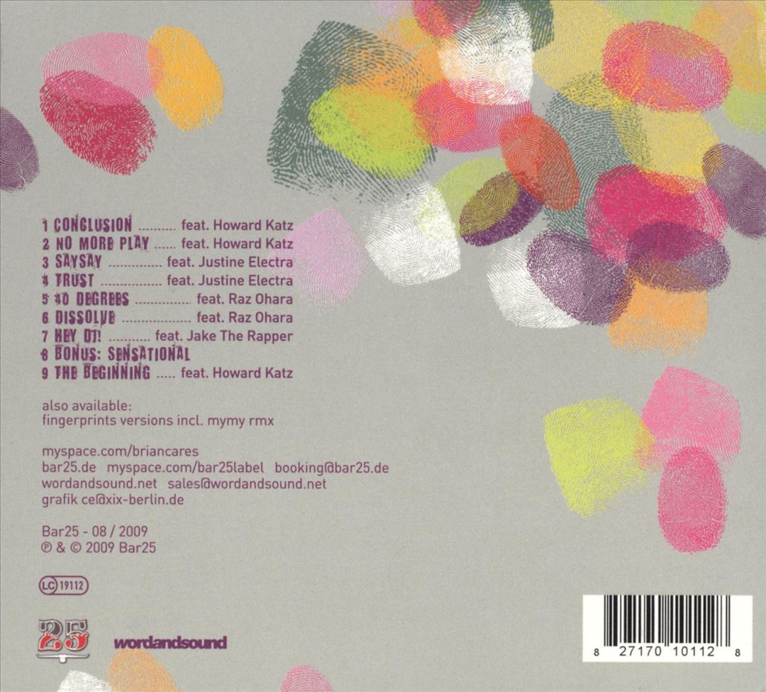 Fingerprints cover art