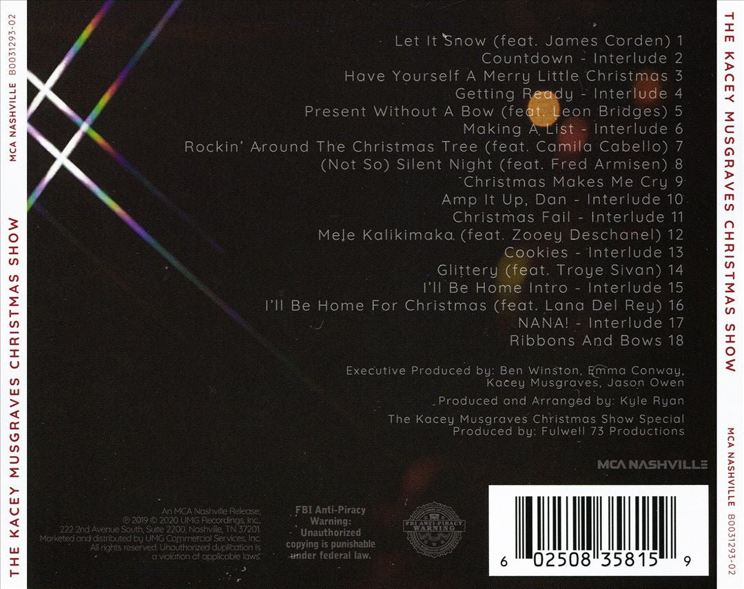 Kacey Musgraves Christmas Show cover art