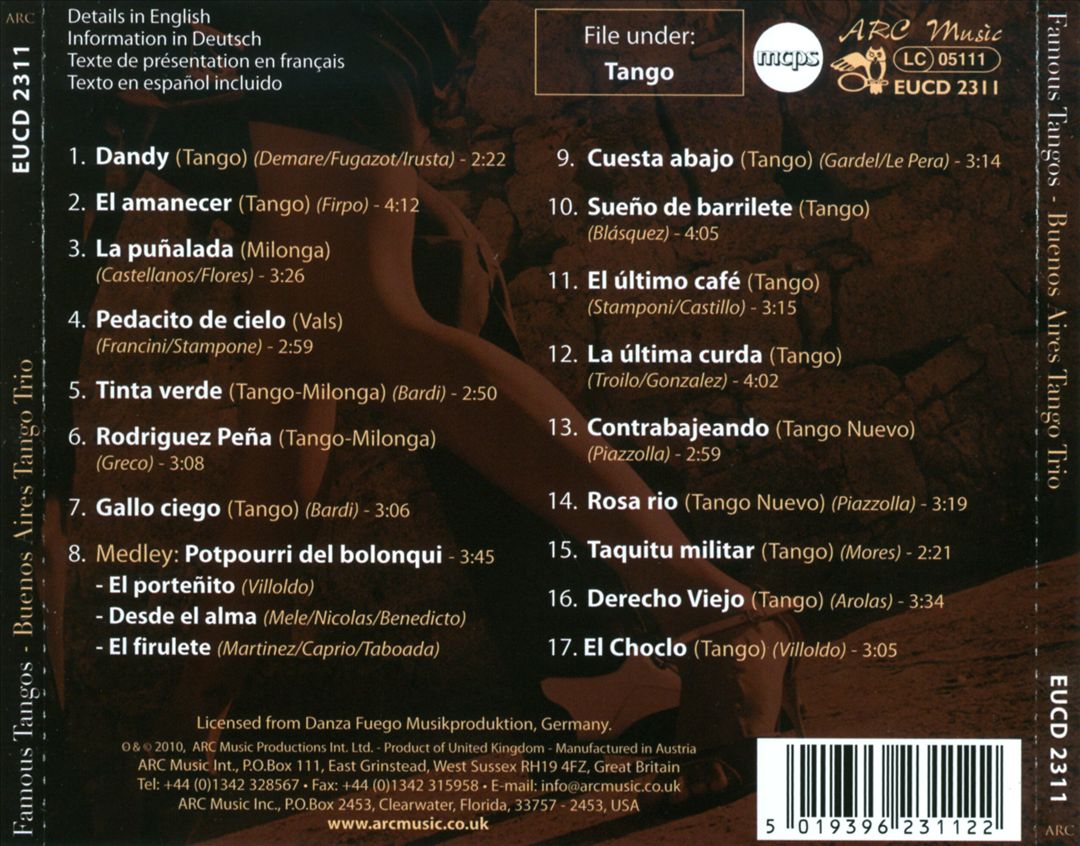 Famous Tangos cover art