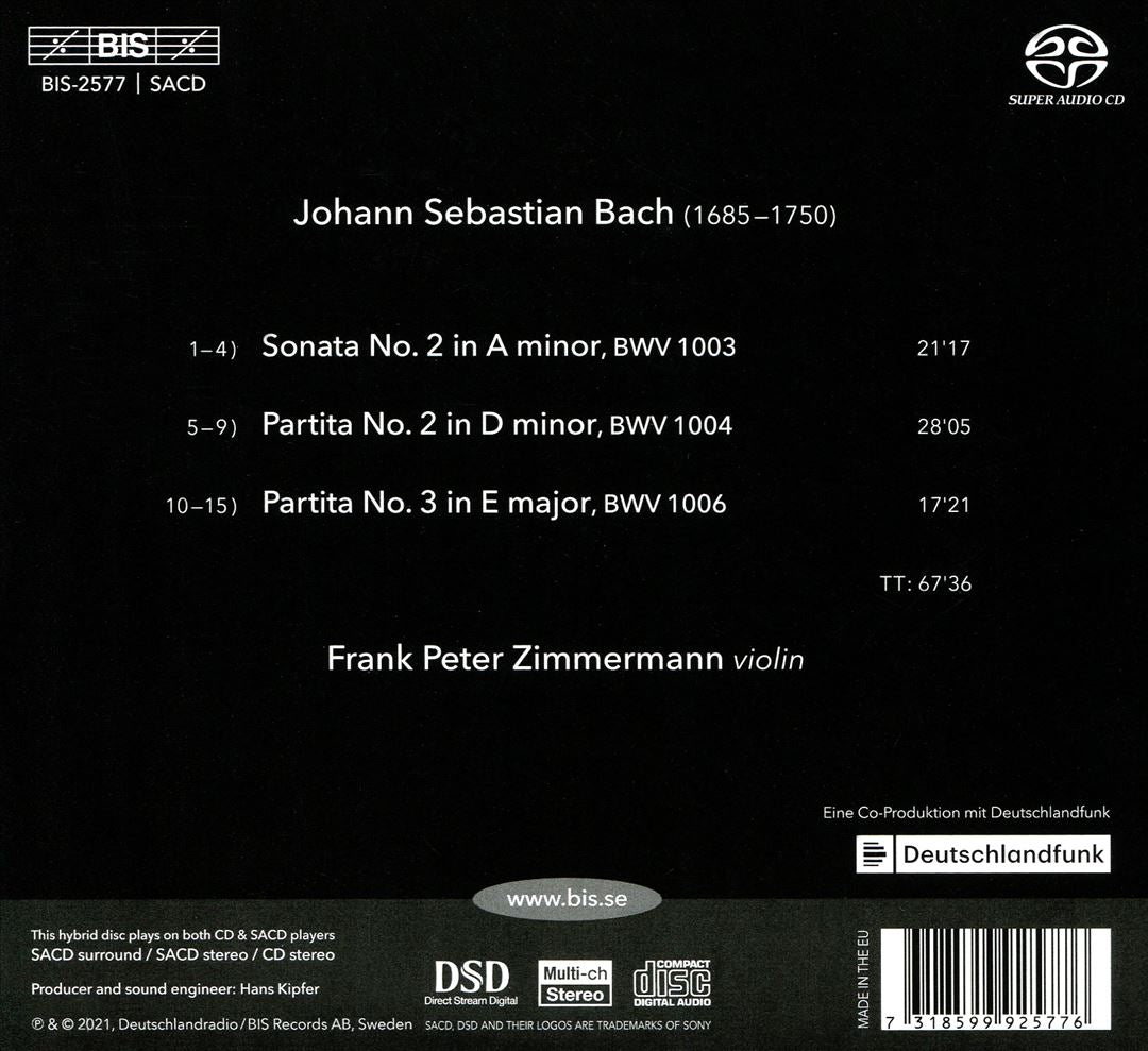 J.S. Bach: Sonatas & Partitas, Vol. 1 cover art