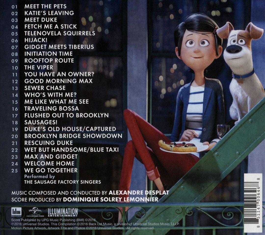 Secret Life of Pets [Original Motion Picture Score] cover art