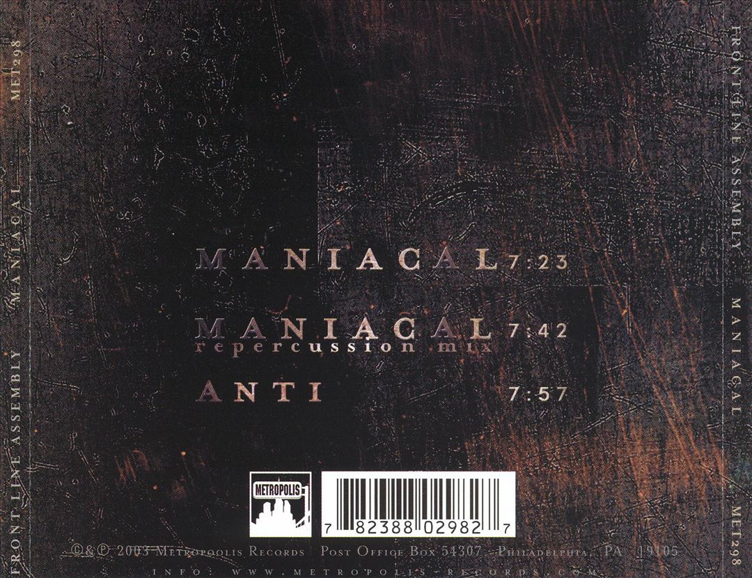 Maniacal cover art