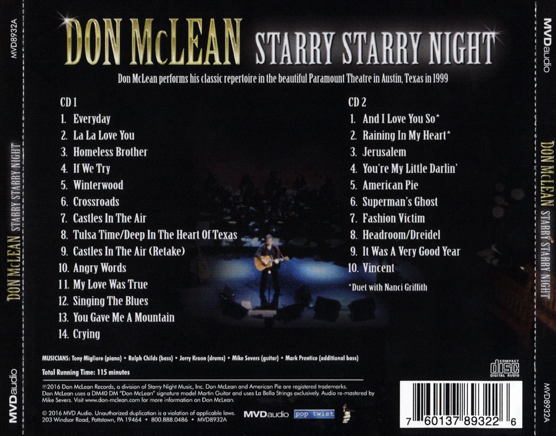 Starry Starry Night cover art