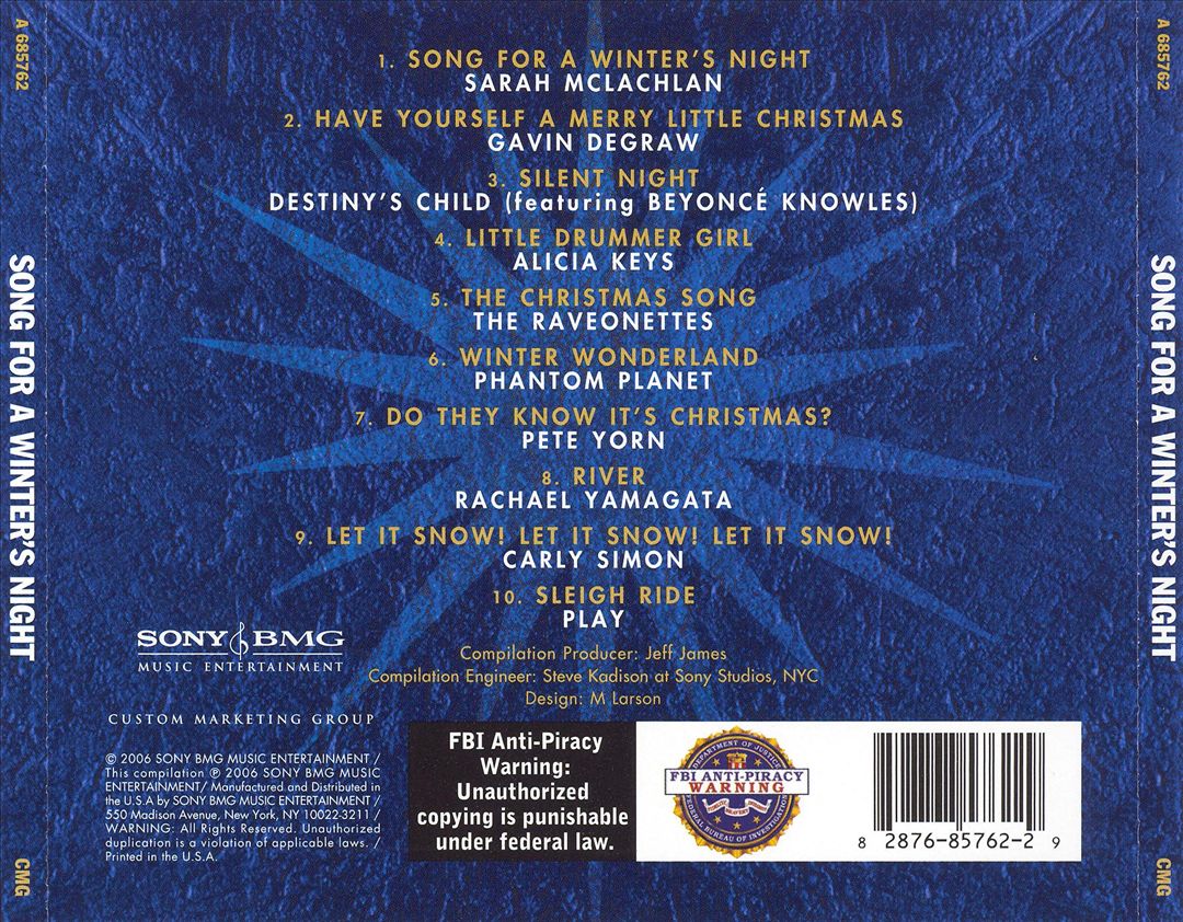 Songs for a Winter's Night [BMG] cover art