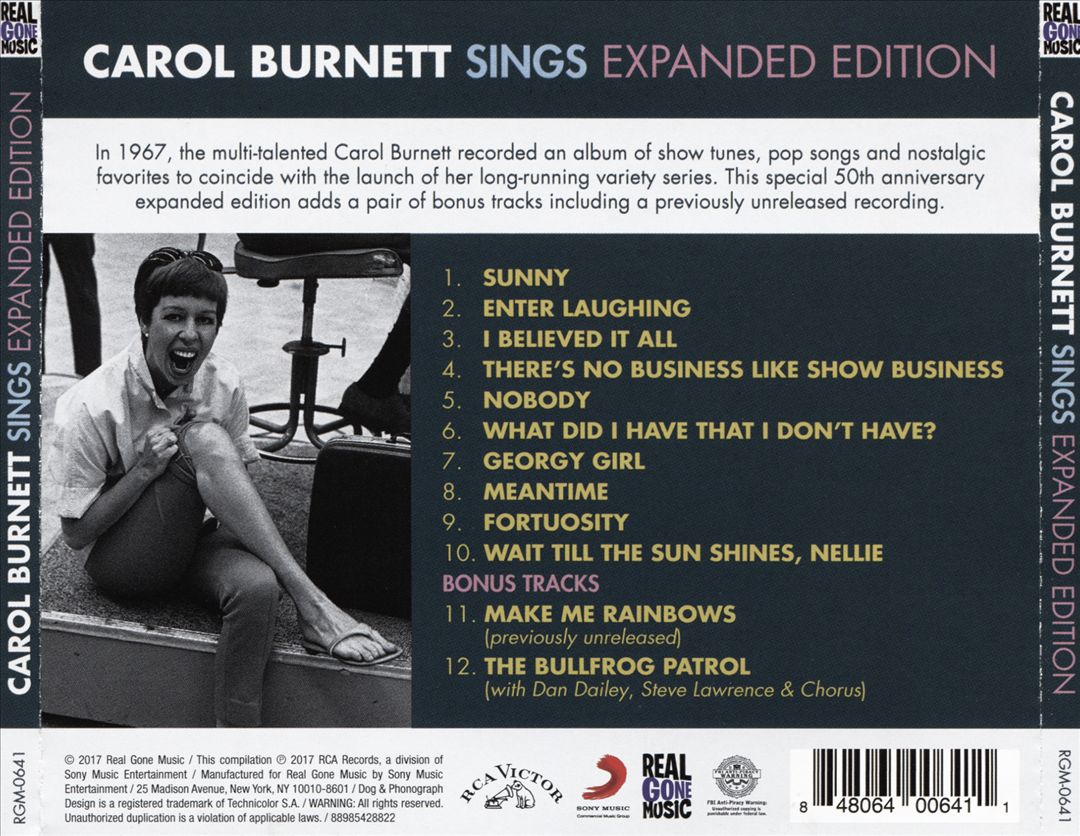 Carol Burnett Sings cover art