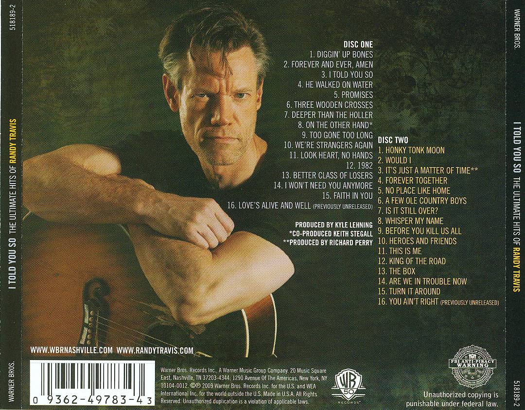 I Told You So: The Ultimate Hits of Randy Travis cover art