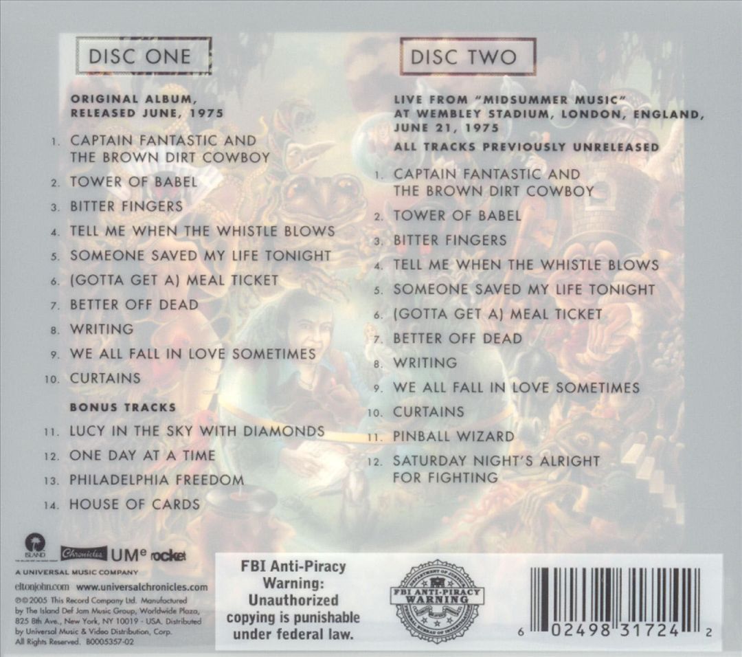 Captain Fantastic and the Brown Dirt Cowboy [Deluxe Edition] cover art