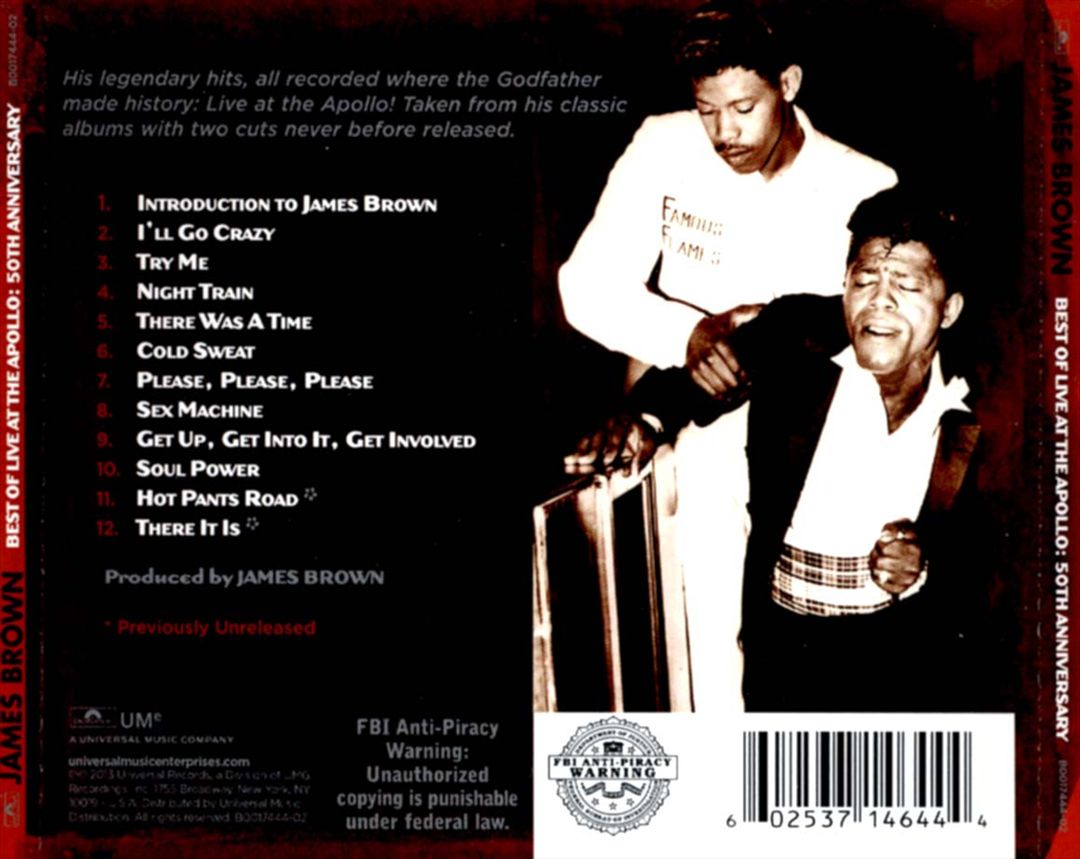 Best of Live at the Apollo: 50th Anniversary cover art