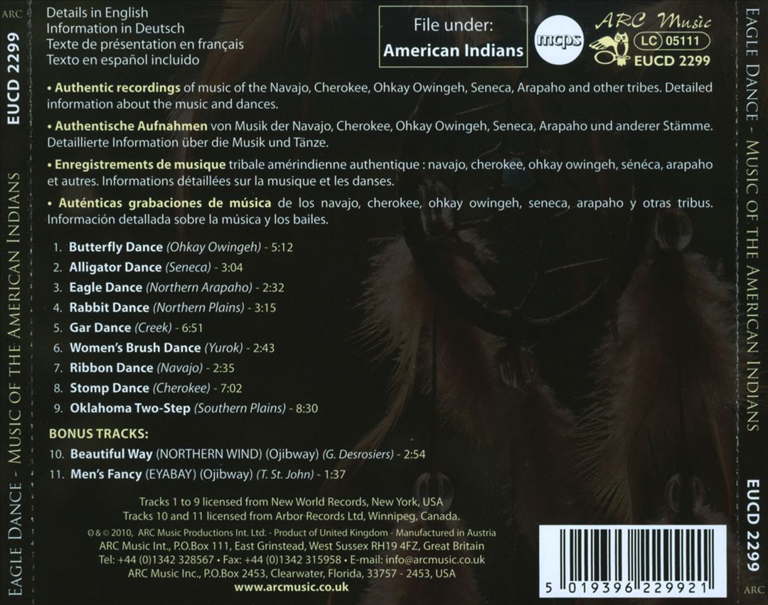 Eagle Dance: Ceremonial Music of American Indians cover art
