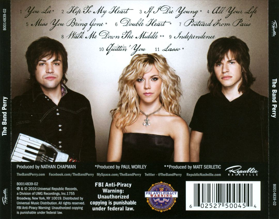 Band Perry cover art