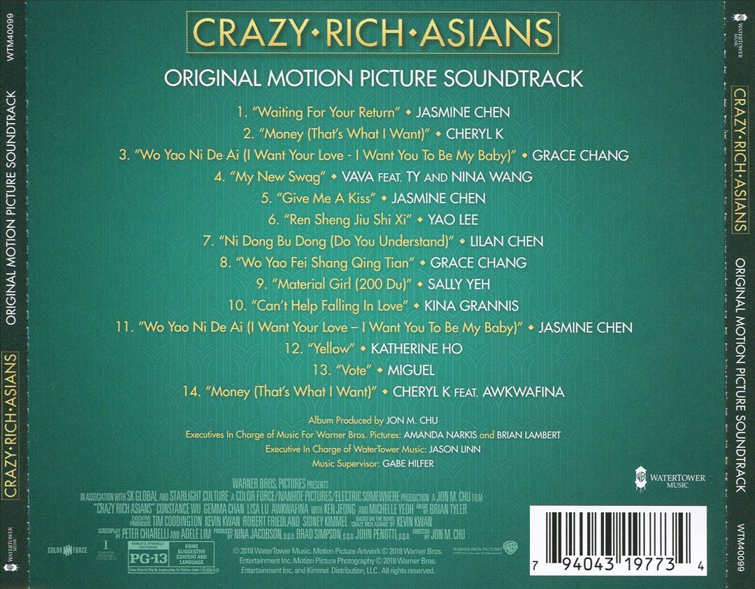 Crazy Rich Asians [Original Motion Picture Soundtrack] cover art