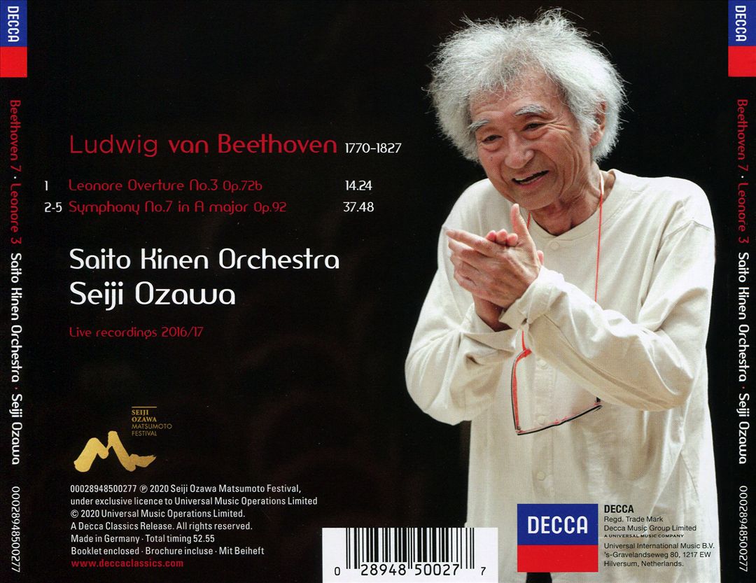 Beethoven 7, Leonore 3 cover art