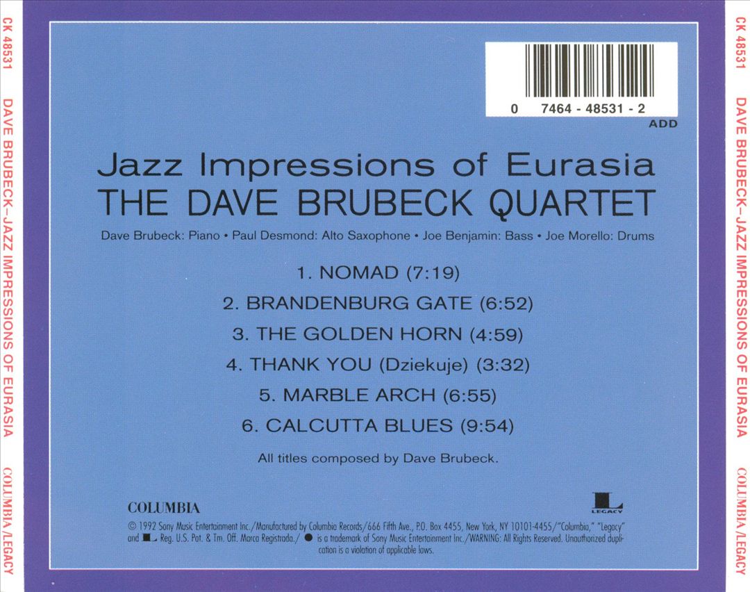 Jazz Impressions of Eurasia cover art