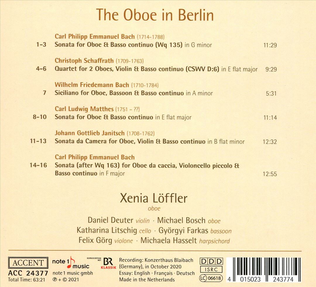 Oboe in Berlin cover art