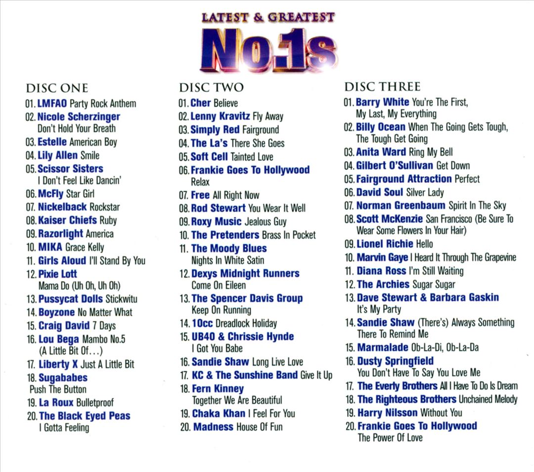 Latest & Greatest No. 1s cover art