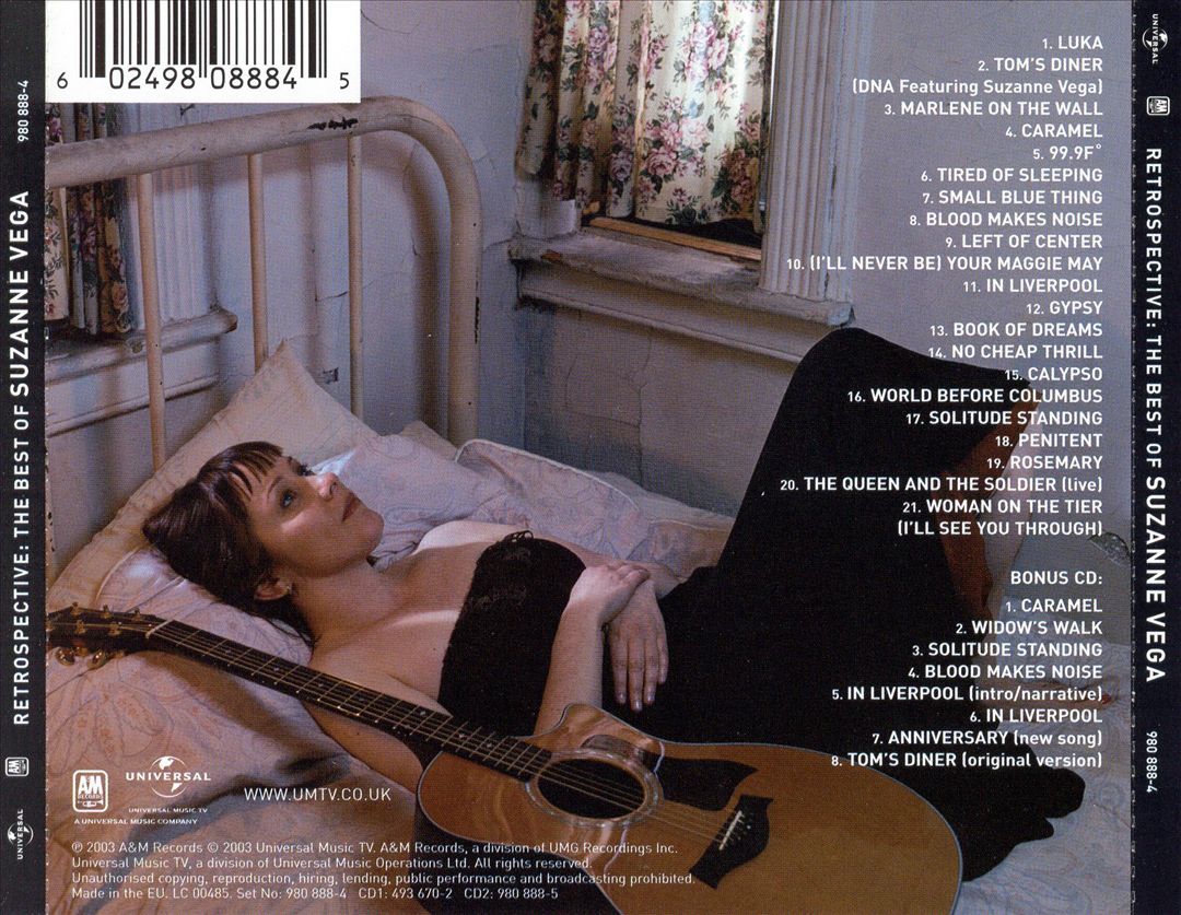 Retrospective: The Best of Suzanne Vega [UK Bonus CD] cover art