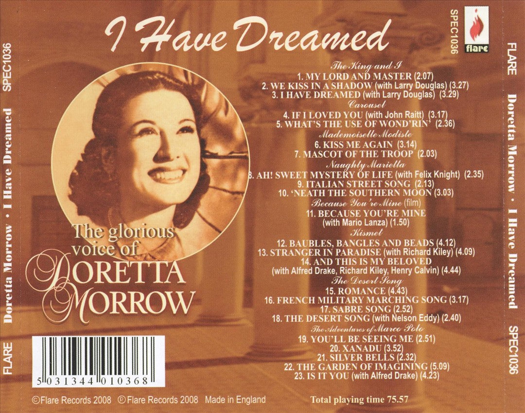 I Have Dreamed: Doretta Morrow in the World of the Great Musicals and Operetas cover art