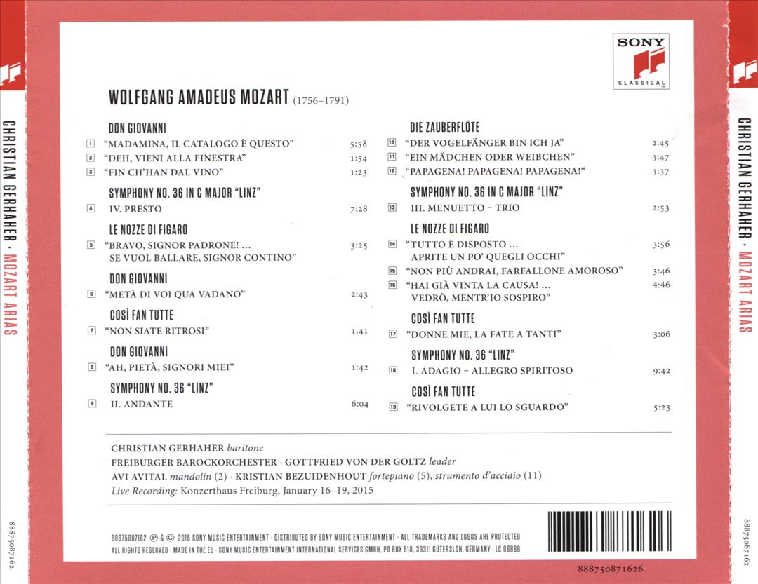 Mozart: Arias cover art