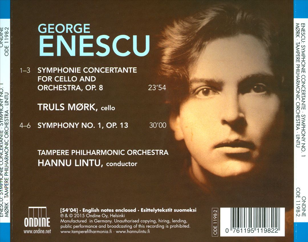 George Enescu: Symphonie Concertante; Symphony No. 1 cover art