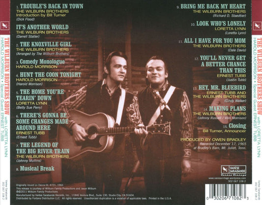 Wilburn Brothers Show with Loretta Lynn & Harold Morrison cover art