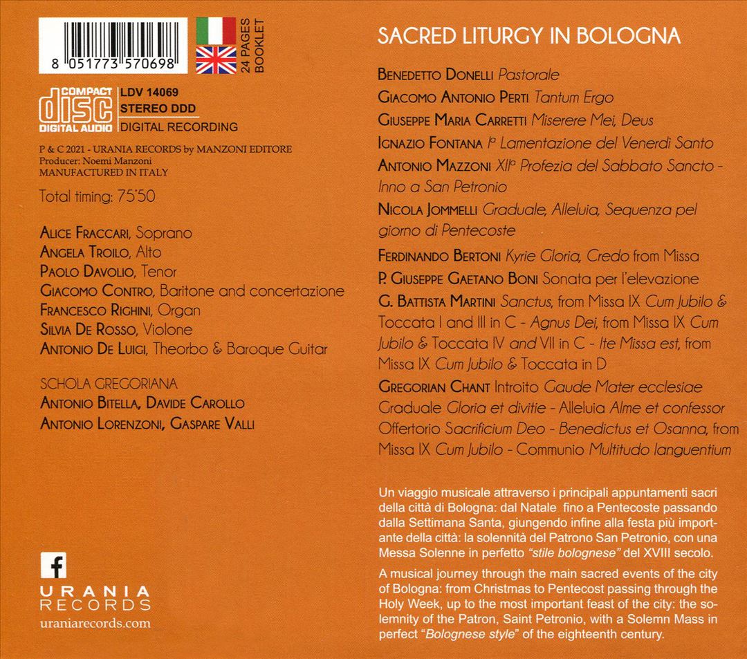 Sacred Liturgy in Bologna cover art
