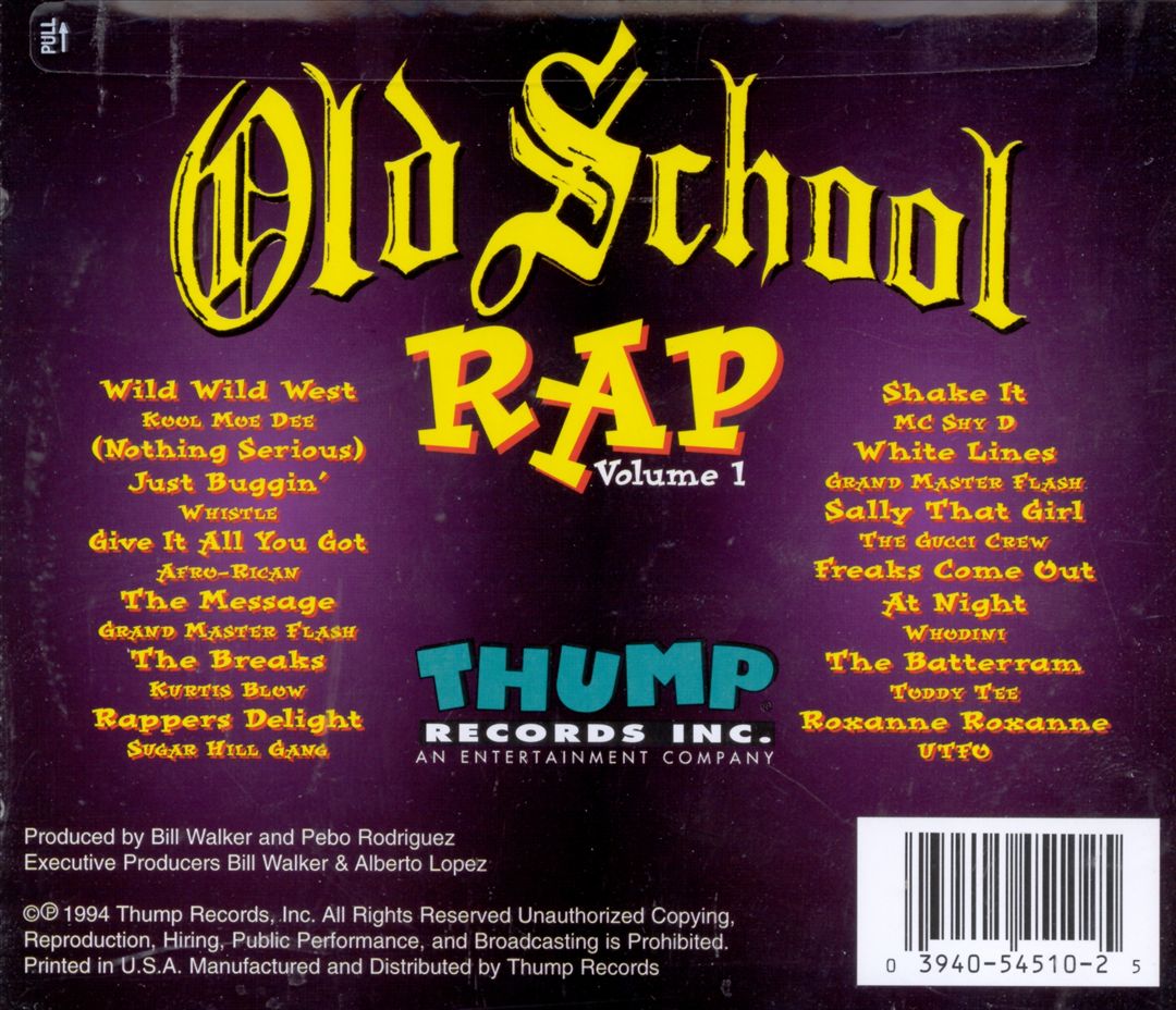 Old School Rap, Vol. 1 [Thump] cover art
