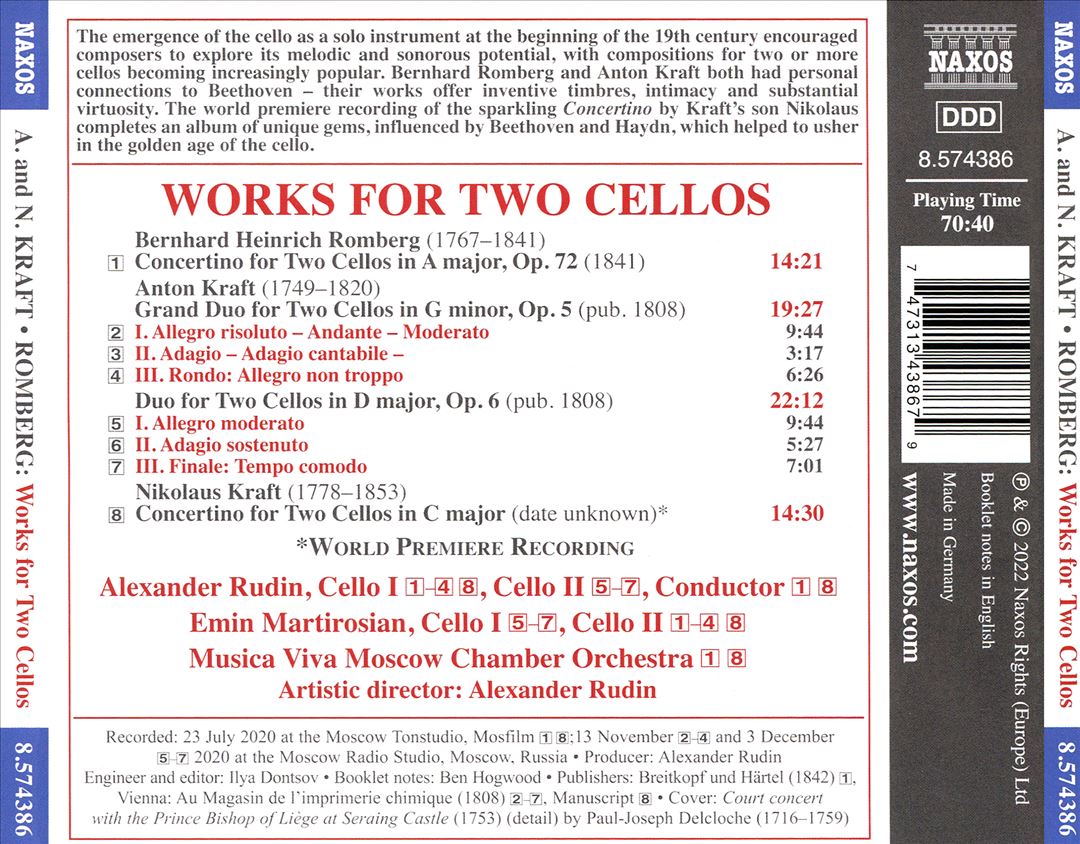 Works for Two Cellos cover art
