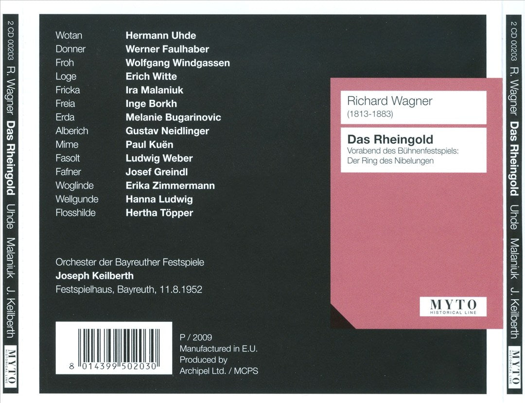 Richard Wagner: Das Rheingold cover art
