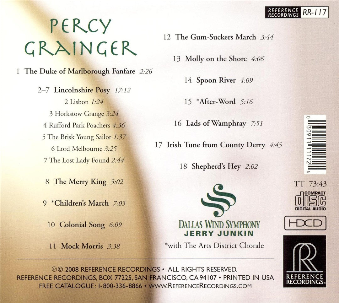 Lincolnshire Posy: Music for band by Percy Grainger cover art