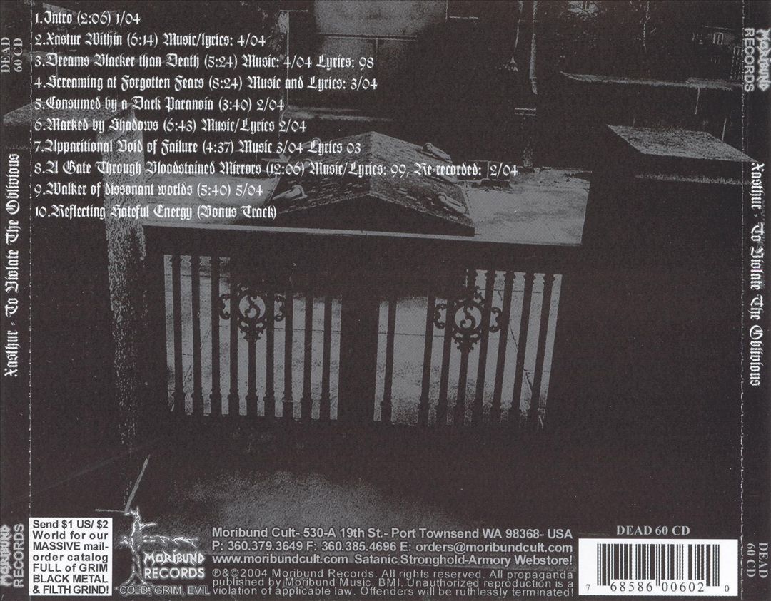 To Violate the Oblivious [Bonus Track] cover art