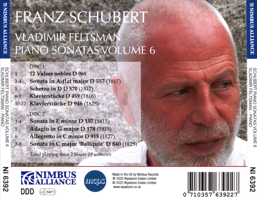 Franz Schubert: Pano Sonatas, Vol. 6 cover art