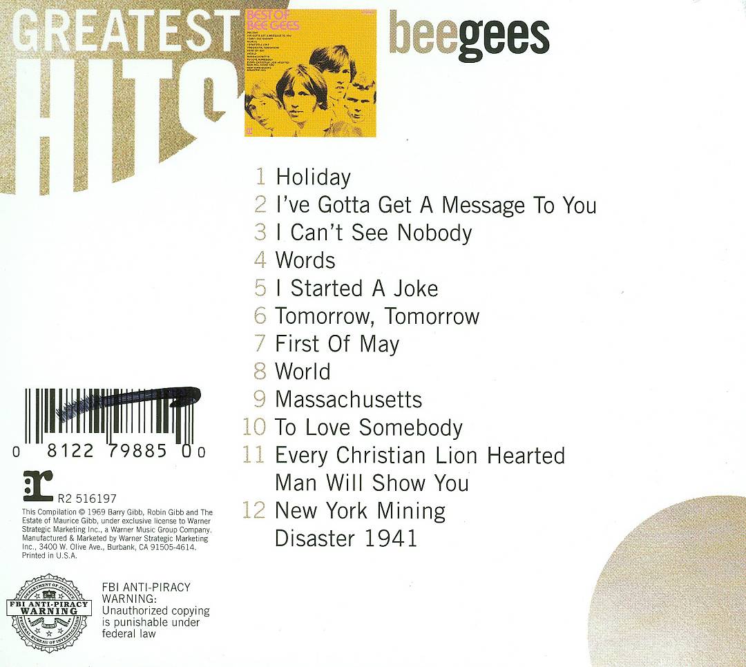 Best of Bee Gees cover art