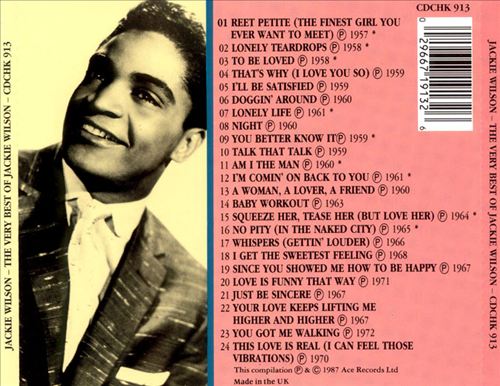 Very Best of Jackie Wilson [Ace] cover art