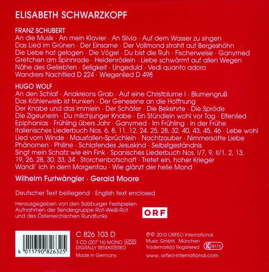 Schubert, Wolf: Lieder cover art