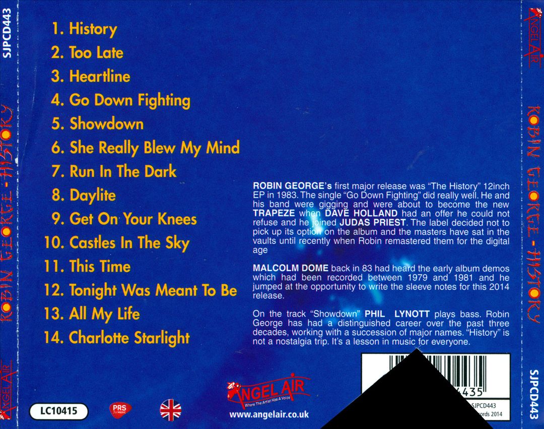 History cover art