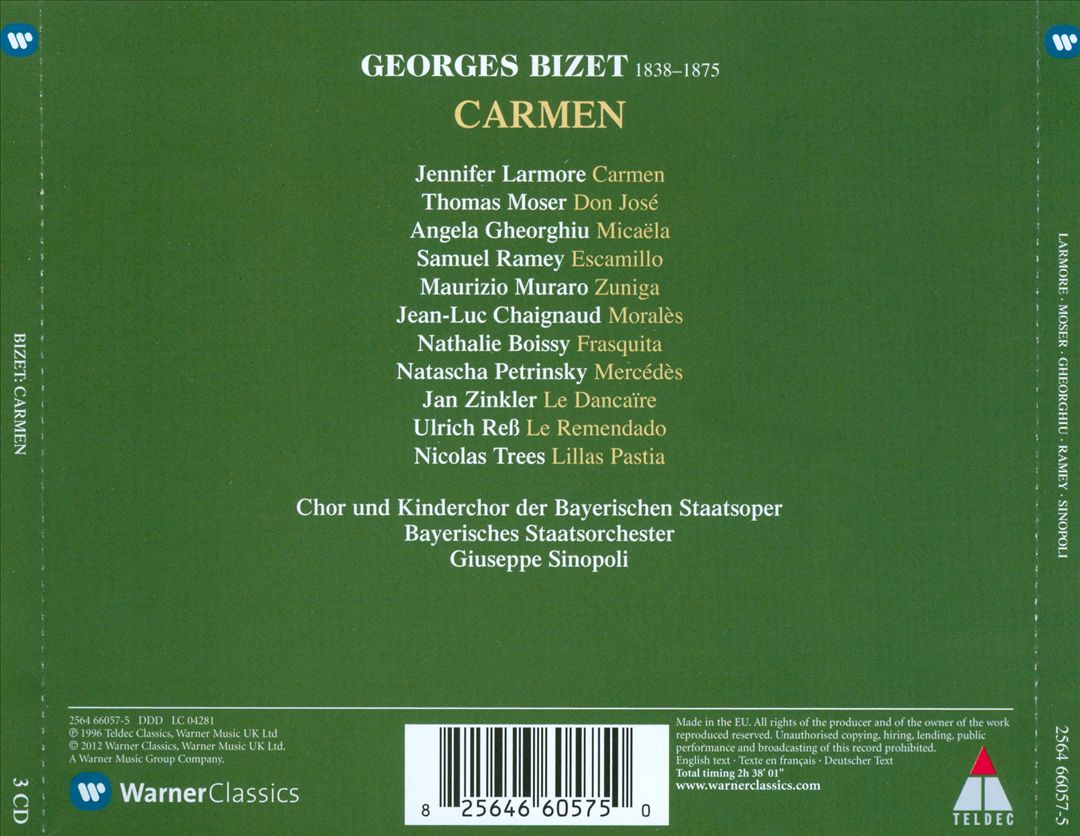 Georges Bizet: Carmen cover art