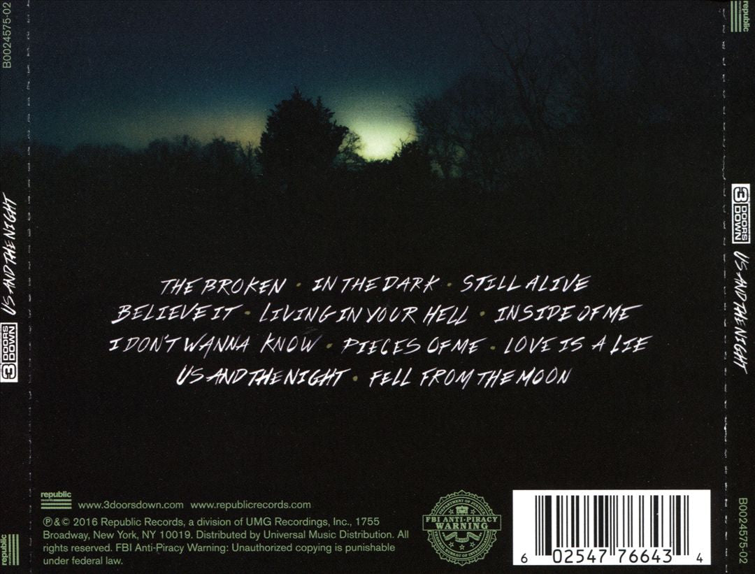 Us and the Night cover art