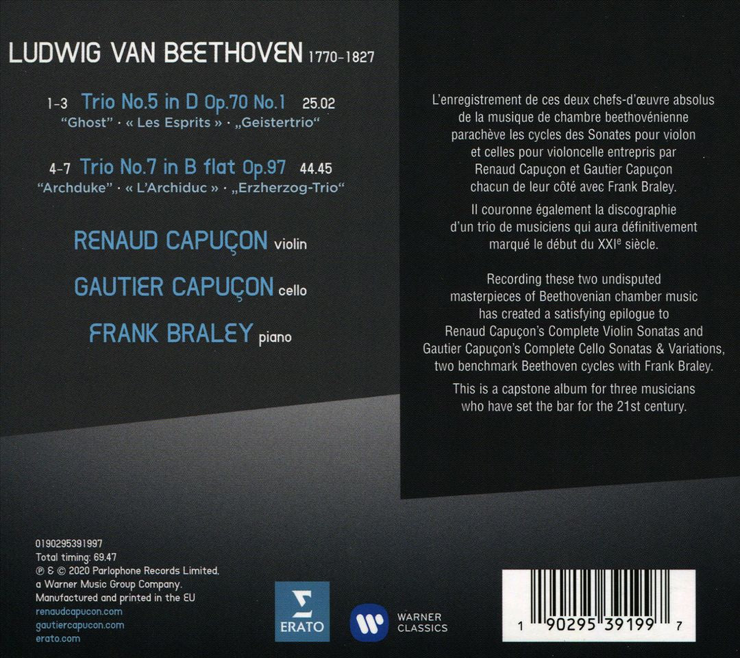 Beethoven: Piano Trios - Archduke, Ghost cover art