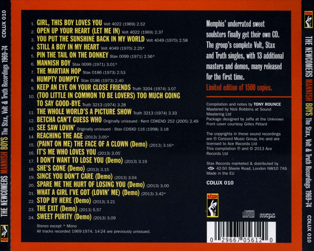 Mannish Boys: The Stax & Volt Recordings 1969-74 cover art