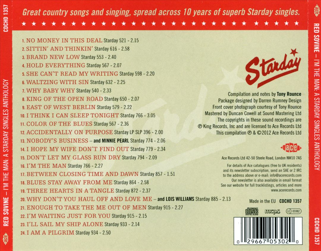 I'm the Man: A Starday Singles Anthology 1960-71 cover art