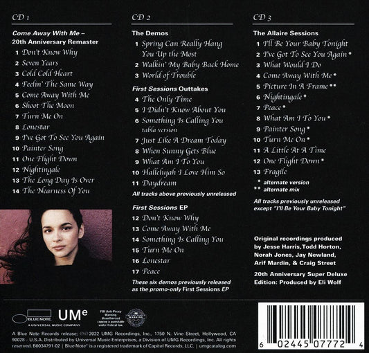 Come Away With Me [20th Anniversary] [Super Deluxe 3 CD] cover art
