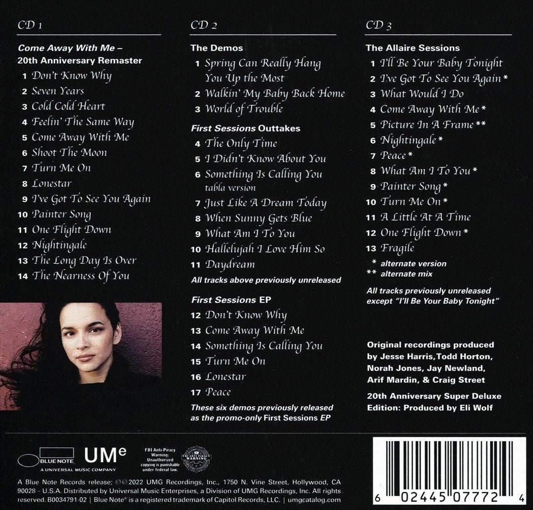 Come Away With Me [20th Anniversary] [Super Deluxe 3 CD] cover art