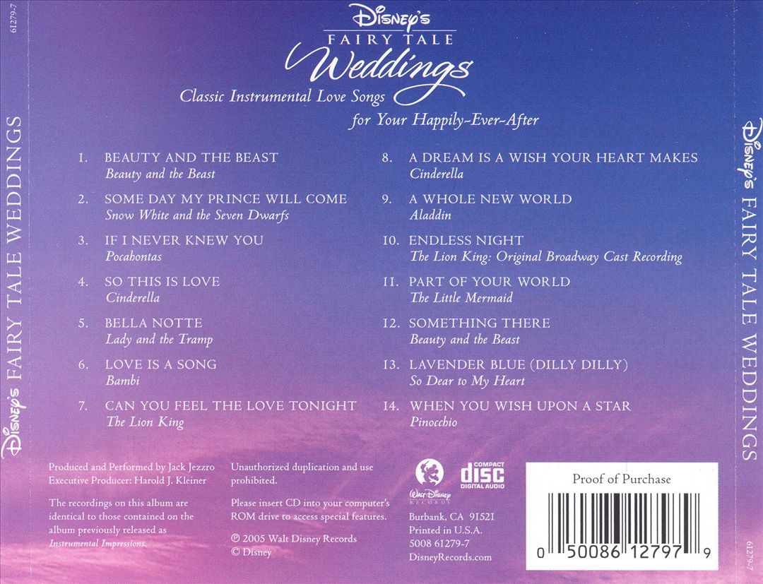 Disney's Fairy Tale Weddings [Instrumental] cover art