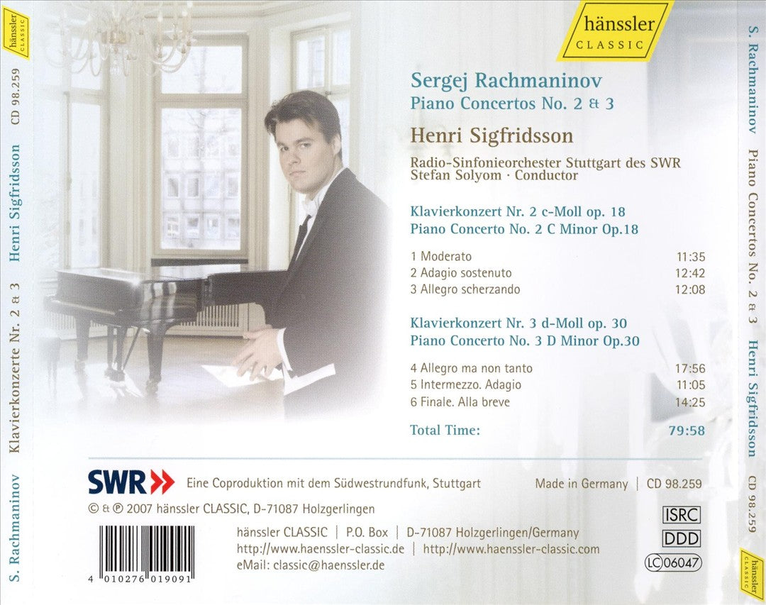 Rachmaninov: Piano Concertos Nos. 2 & 3 cover art