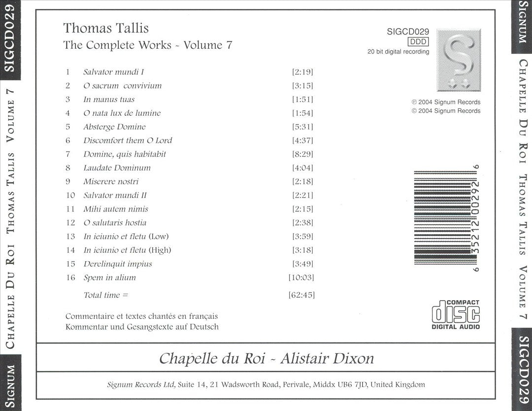 Thomas Tallis: Music for Queen Elizabeth cover art