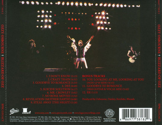 Blizzard of Ozz cover art
